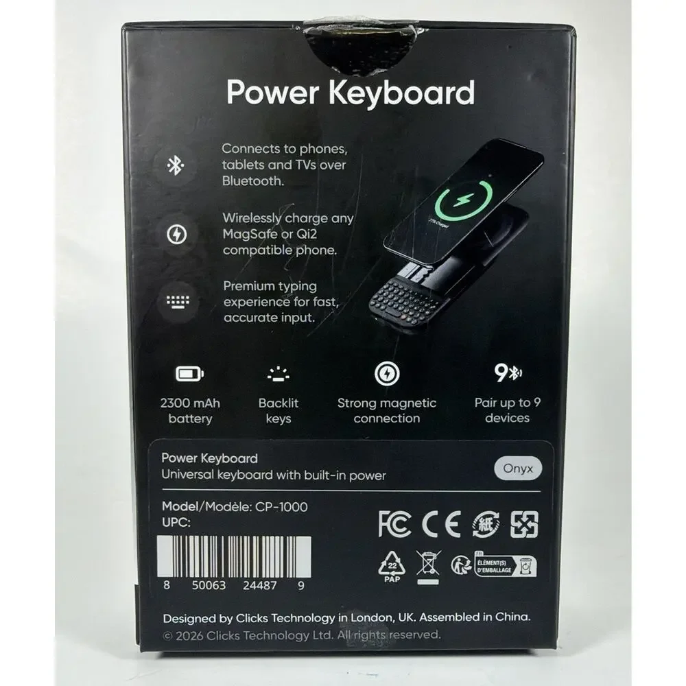 Clicks Power Keyboard For Phones Tablets & TV